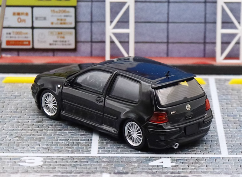 FH 1:64 Black VW Golf GTI MK4 Coupe Sports Model Diecast Metal Car