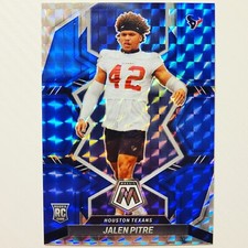 2022 Panini Mosaic #382 Jalen Pitre Blue Prizm /99 Rookie Card Houston Texans RC