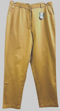 L.L. Bean Women's Original Fit Khaki Pants Brown Size 18 Reg 100 Cotton
