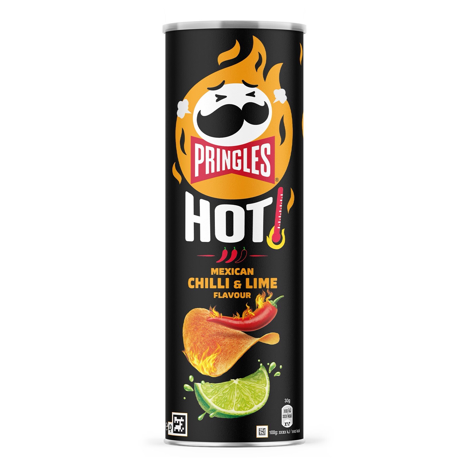 Pringles HOT Mexican Chilli & Lime Flavour Tubo da 160 grammi