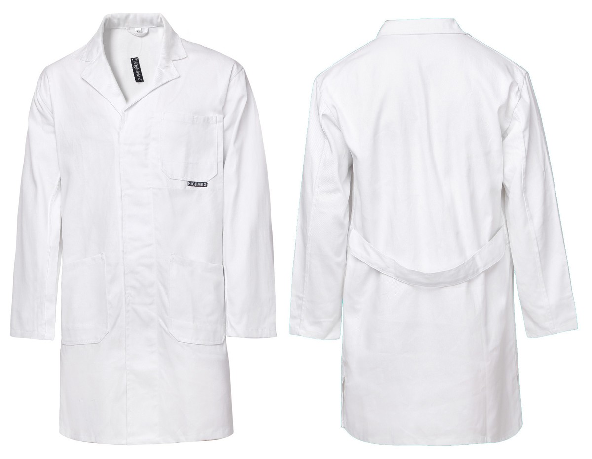 Kittel Mantel Weiß Berufskleidung Arbeitskleidung Labor 100