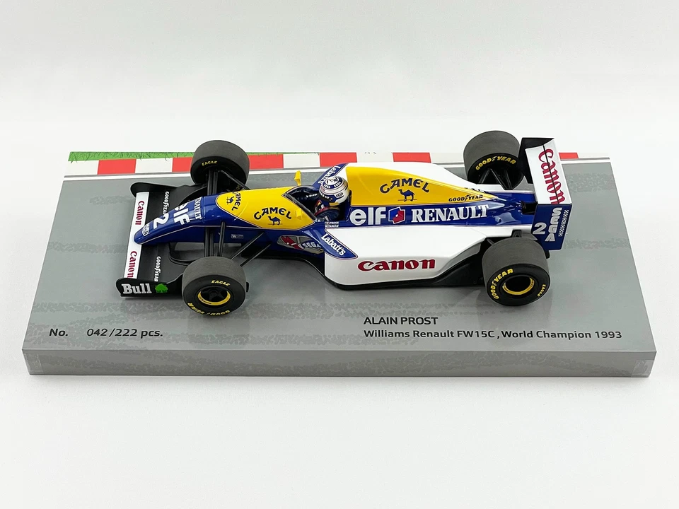 Williams F1 FW15C #2 Alain Prost 1993 World Champion 1:18 MINICHAMPS with CAMEL - Image 4 of 4
