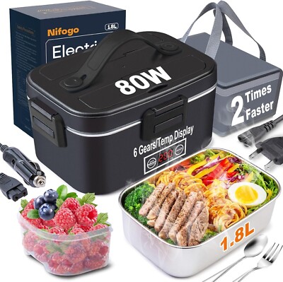 La Mejor Loncheras Para Comida Caliente Rapido Termica Electrica Mujer Hombre US