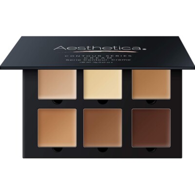 Aesthetica 6 CREAM Contour Series Makeup Palette Light Medium Dark Shades New! 
