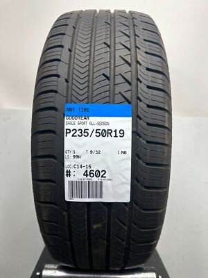1 Goodyear Eagle Sport All-Season Used  Tire P235/50R19 2355019 235/50/19 9/32