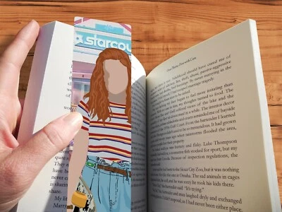 THE GEEK MONKEY Stranger Things Mad Max Mayfield Bookmark Gift Handmade Minimalist Original Art