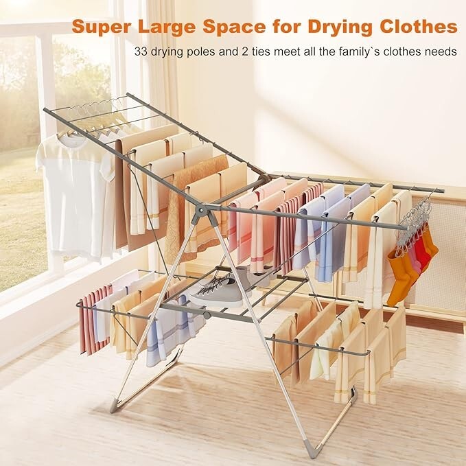 Tendedero Ropa Plegable Tendedero Interior Amazon Tomyeus