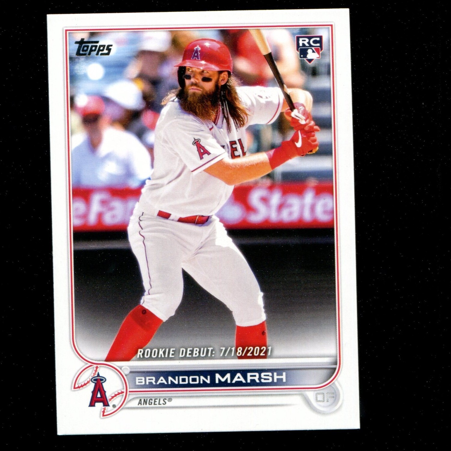2022 Topps Update Baseball Brandon Marsh Rookie Debut US35 Los Angeles Angels