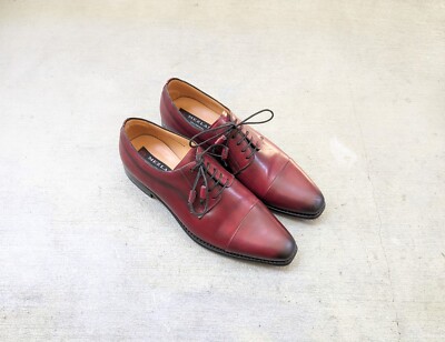 Mezland Platinum Tarifa Oxfords Red Leather Men 10.5 M  display picture 1