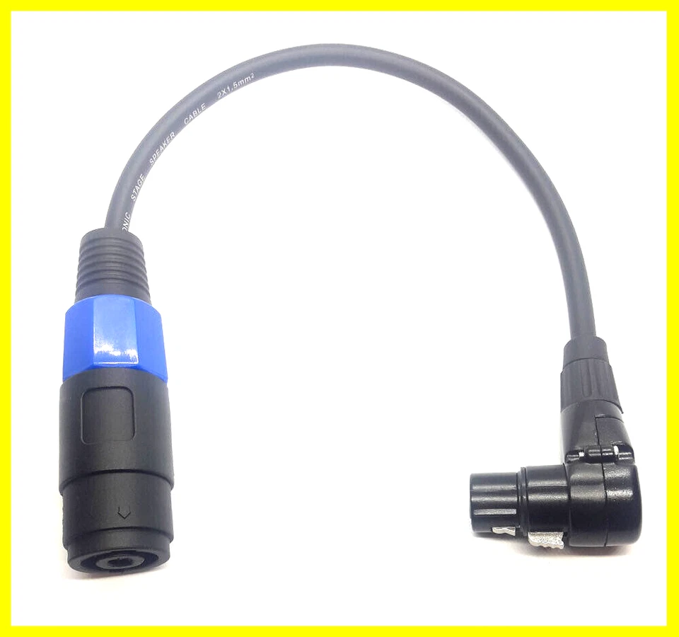 KABELBETRIEB Adattatore XLR Angolo Femmina a Speaker/Speakon Frizione/Femmina