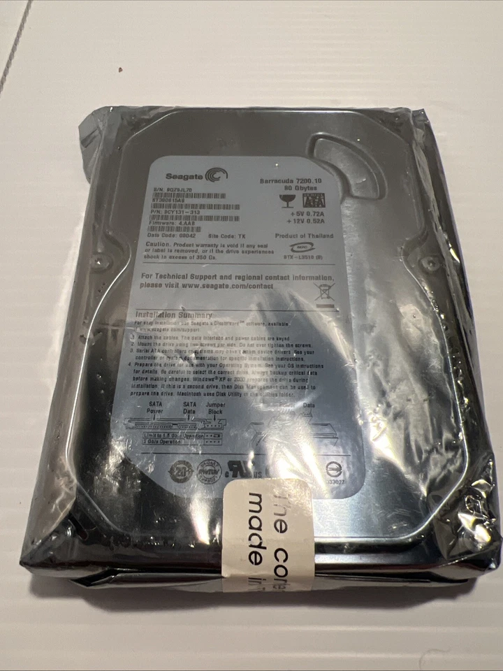 Seagate Barracuda 80GB Hard Drive, 7200 RPM, ST380815AS (x) - Image 2 of 4