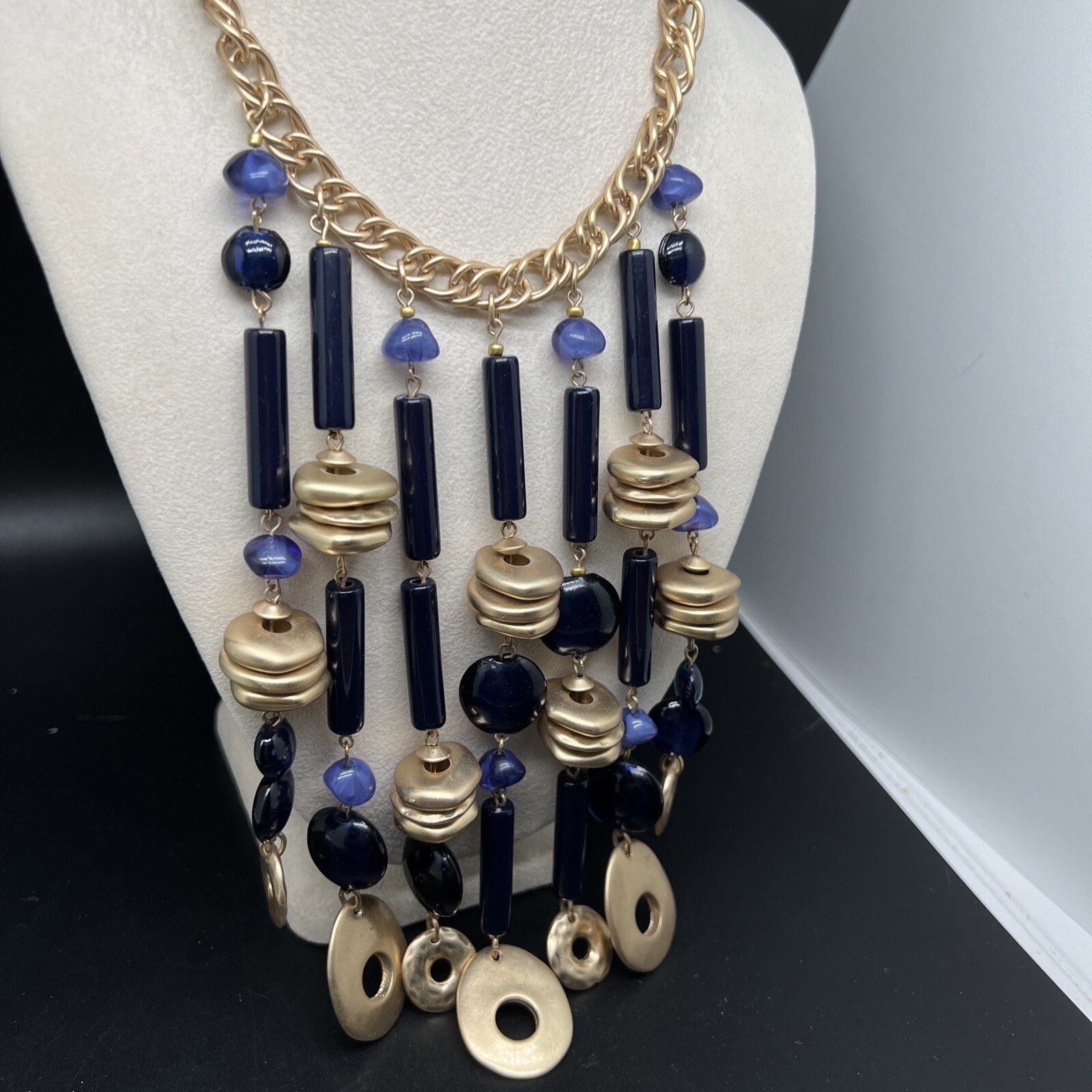 Chico's  Chunky Beaded Statement Adjustable Neckl… - image 1