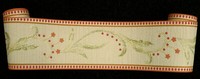 0488-3-) Satin Tapeten BordüRe Borte 5M X Ca. 13,5Cm Creme-GrüN Altrosa Flieder
