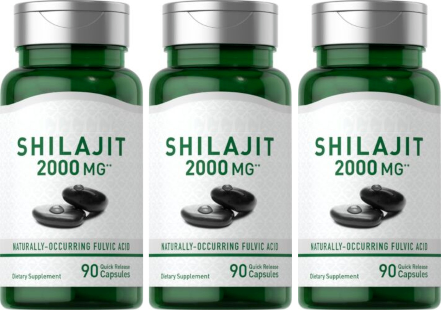 Чистое мумие 2000 мг, 3X90 капсул, натуральная фульвокислота, без ГМО/без глютена