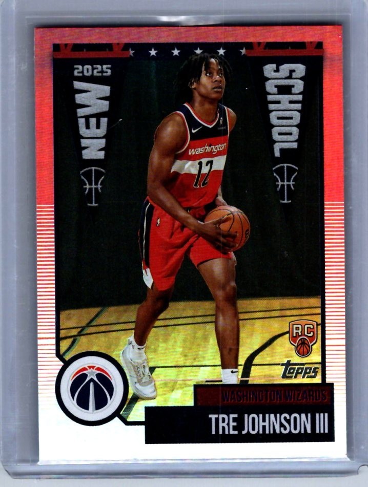 2025 Topps Flagship - Tre Johnson III New School RC #NS-6 Rainbow Foil 