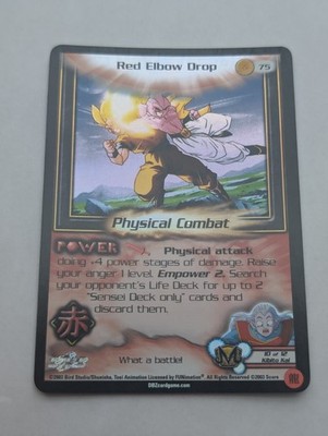 Dragon Ball Z TCG DBZ CCG Red Elbow Drop Foil Limited Kid Buu Saga