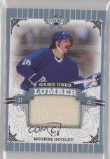 2021-22 Leaf Lumber Game Used Platinum 1/6 Michel Goulet #GUL-MG1 HOF 0c3
