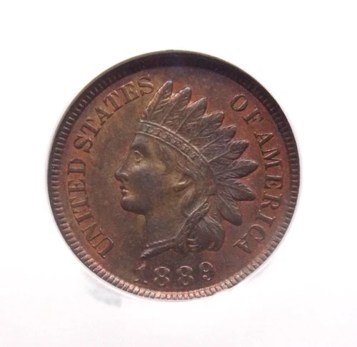 1889 Indian Head Cent Penny 1c NGC MS64 BN #003 Uncirculated BU Unc ECC&C, Inc.