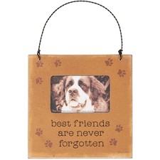 Never Forgotten Paw Prints Dog or Cat Memorial Mini Frame Fits 3" x 2" Photo NWT