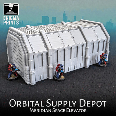 Orbital Supply Depot - 28mm 3D Printed Sci-Fi Wargaming Tabletop Terrain