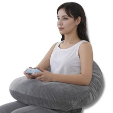 QUEEN ROSE Reading Pillow, Gaming Pillow for Lap, Sitting in Bed or Sofa, Ext...