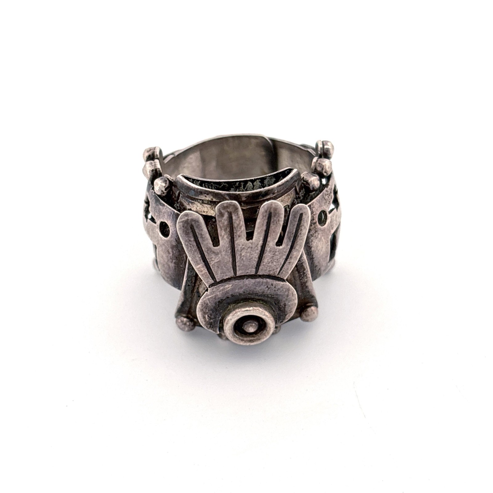 Sterling Silver Tribal Ring - image 1