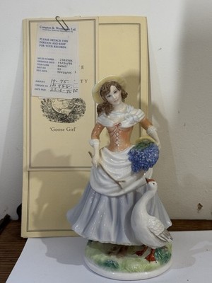 Royal Worcester Goose Girl Ltd Edition Figur