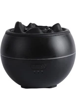 Cracked Salt Stone Scent Diffuser Humidifier Air 360ml Capacity Quiet, Black