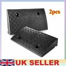 2PCS Heavy Duty Kerb Ramps, Driveway Car Vehicle Threshold Curb Ramp UK