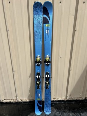 Salomon Pocket Rocket twin tip Skis, 165cm w/ Salomon S912 adjustable Bindings