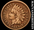 1864 Indian Head Cent- CN- Very Fine Semi Key Date No Reserve #J4647