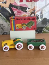 Brio Traktor & Anhänger Vintage Holzspielzeug 60er Jahre verpackt