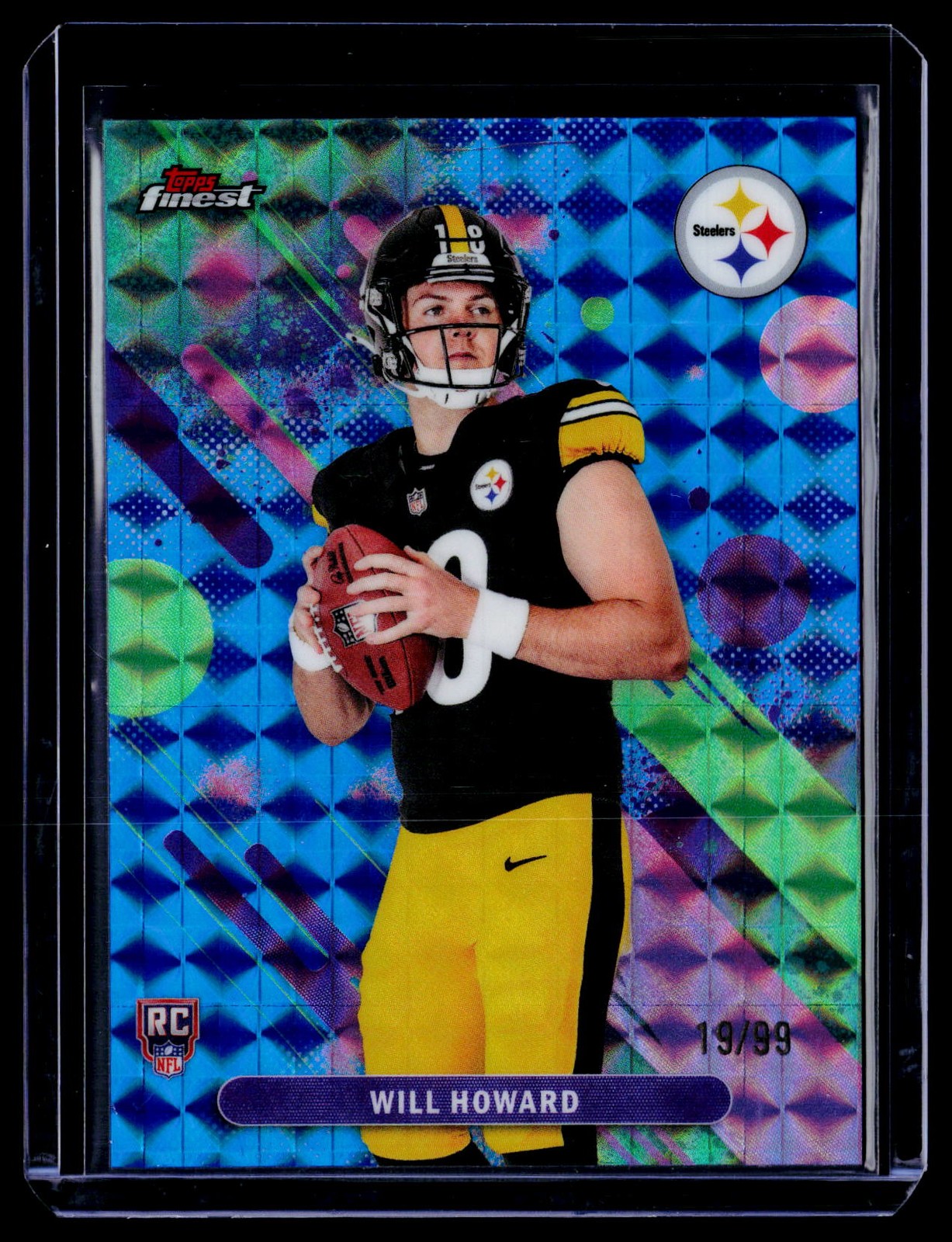 2025 Finest Will Howard Blue Geometric Refractor #/99