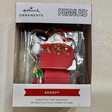 Hallmark Peanuts Snoopy On Dog House Christmas Ornament 2023