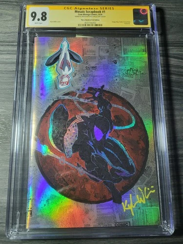 Spider-Man 300 Homage FOIL SIGNED/SKETCH by Kyle Willis 9.8