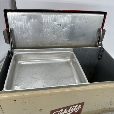 Rare Schlitznic Cooler Schlitz Beer Metal Cronstroms Picnic Ice
