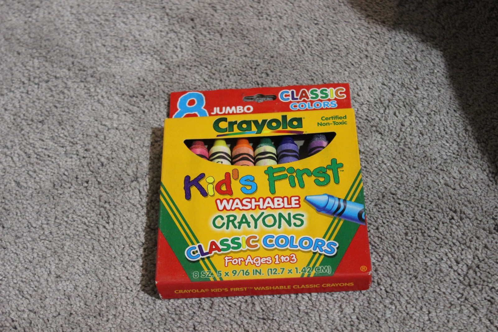1997 Kid's First Crayola (8) Box RARE! Retired Colors Crayon