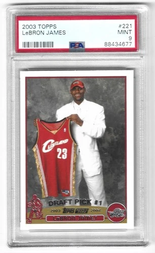 2003 Topps LeBron James Rookie - PSA 9 - #221