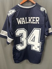 Herschel Walker Signed Dallas Cowboys Football Jersey AUTO BAS Beckett Sz XL