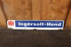 Vintage Ingersoll - Rand Porcelain Flange Dealer Industrial Sign