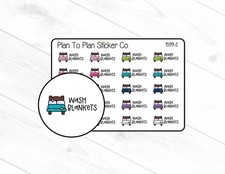 1599-2 Wash Blankets Planner Stickers.