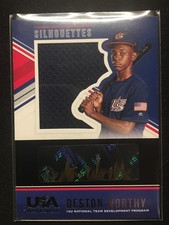 Worthy, Deston - 2018 USA Baseball Stars & Stripes - Patch/Autograph - 21/39