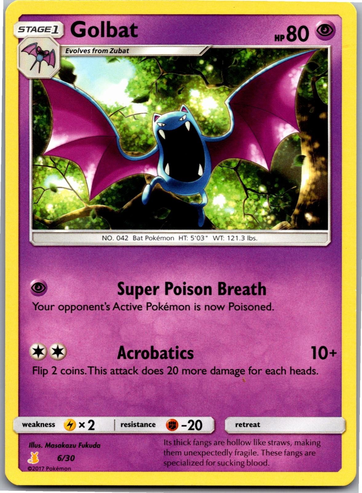 Golbat 55/149 Uncommon SM Base Set Pokemon Near Mint