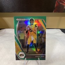 Panini 2021 Prizm Draft Picks Green Prizm Drew Lock #30 Missouri Tigers