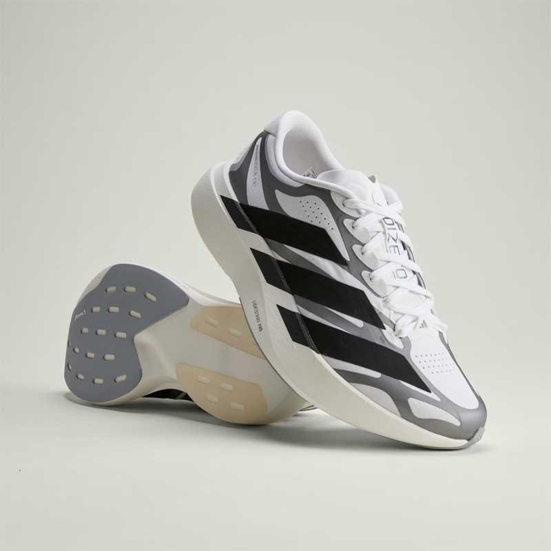 adidas Adizero EVO SL EXO KI4763 White Black Iron Met LIGHTSTRIKE