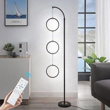 Foaono LED Floor Lamp Dimmable 30W Remote 3 Color Tall Standing Lamp
