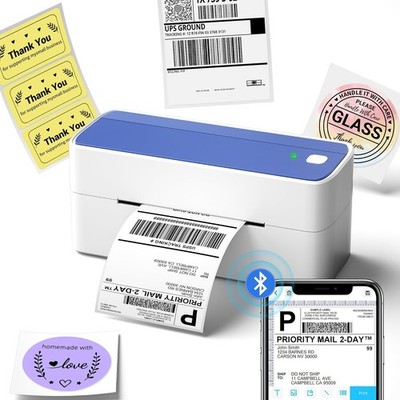Phomemo Thermo Versand Etikettendrucker 4x6 Bluetooth Etikettendrucker für DHL