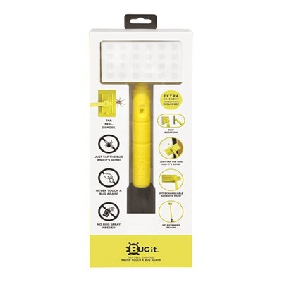 Bug It 28'' Extended Pest Trap Insect Remover Wand with 20 Extra Adhesive Pads