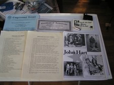 JOHN HART LONE RANGER SILVER BULLET, AUTOGRAPH AND COA