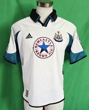 NEWCASTLE UNITED VINTAGE 1999 ADIDAS JERSEY SIZE L MADE IN ENGLAND